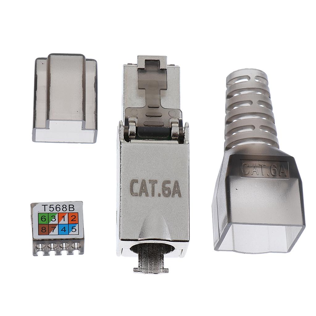 Đầu Nối Mạng CAT6A Cáp Cắm Mô-đun Kết Nối được Bảo Vệ Ethernet