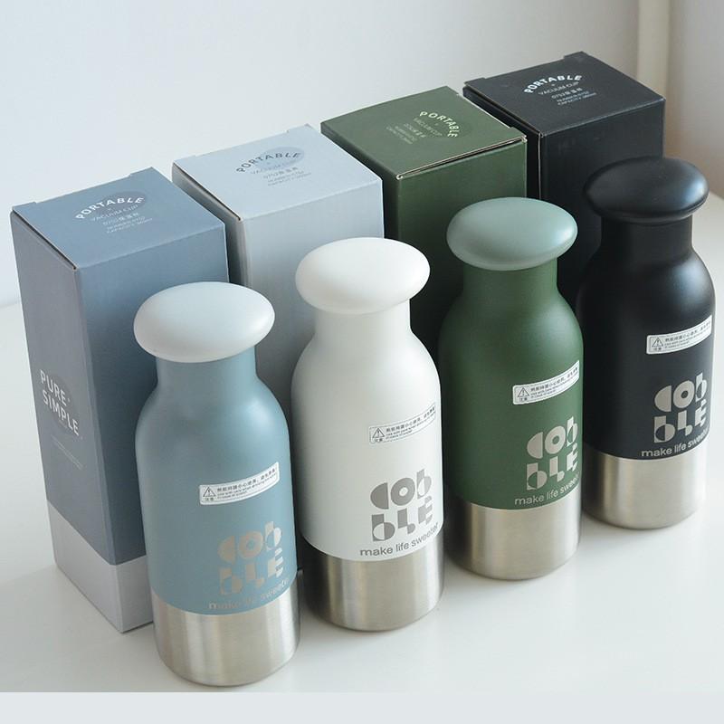 Bình giữ nhiệt dáng chai Cobble 400ml chất lừ