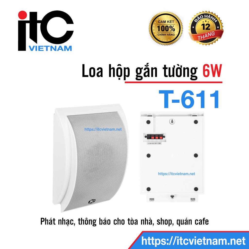 Loa hộp treo tường ITC công suất 1.5W - 3W - 6W: T-611