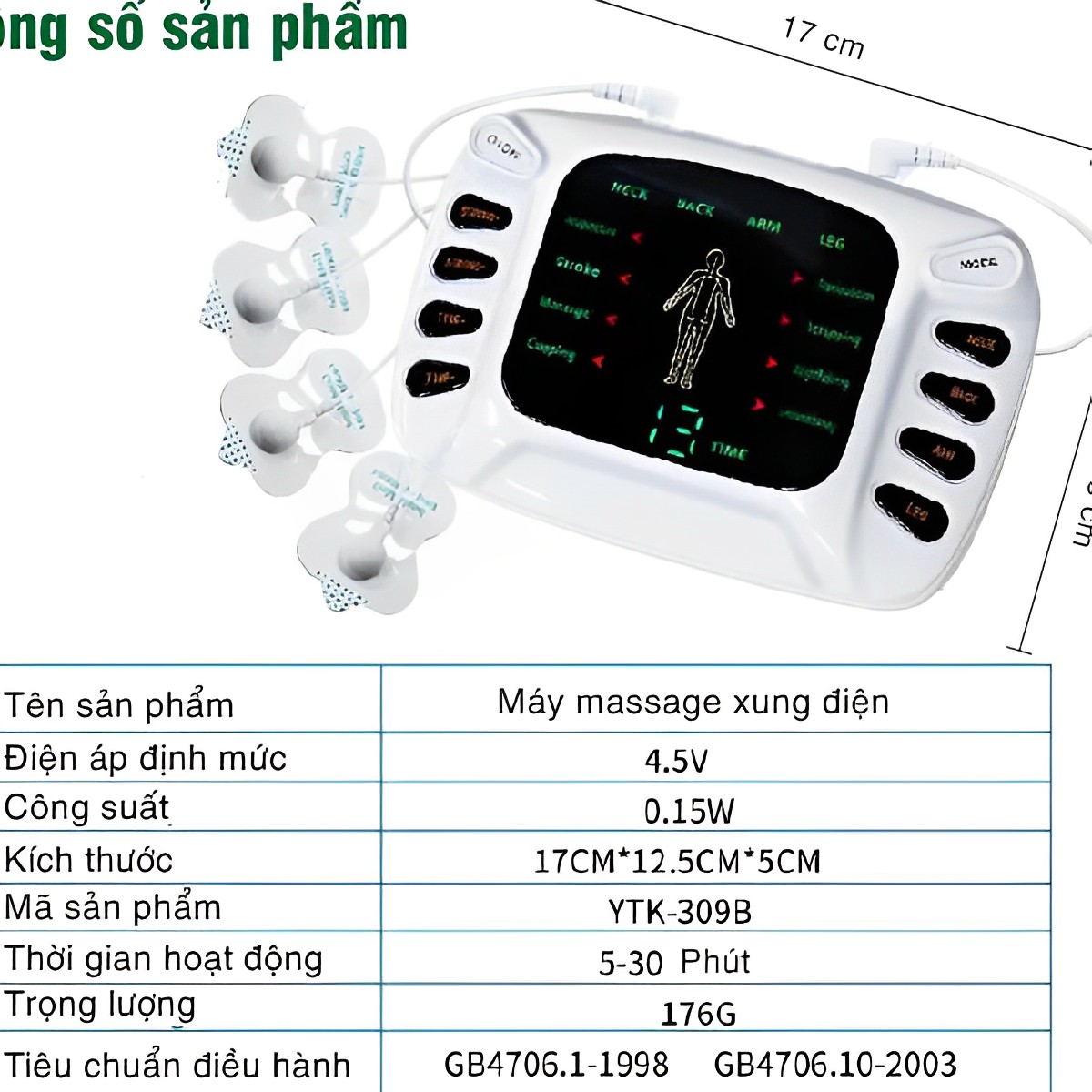 Máy xung điện trị liệu,máy massage xung điện YTK-309,với 6 đầu ra và đôi dép massage, máy điện xung trị liệu,máy châm cứu giảm đau nhức cơ thể nhanh chóng