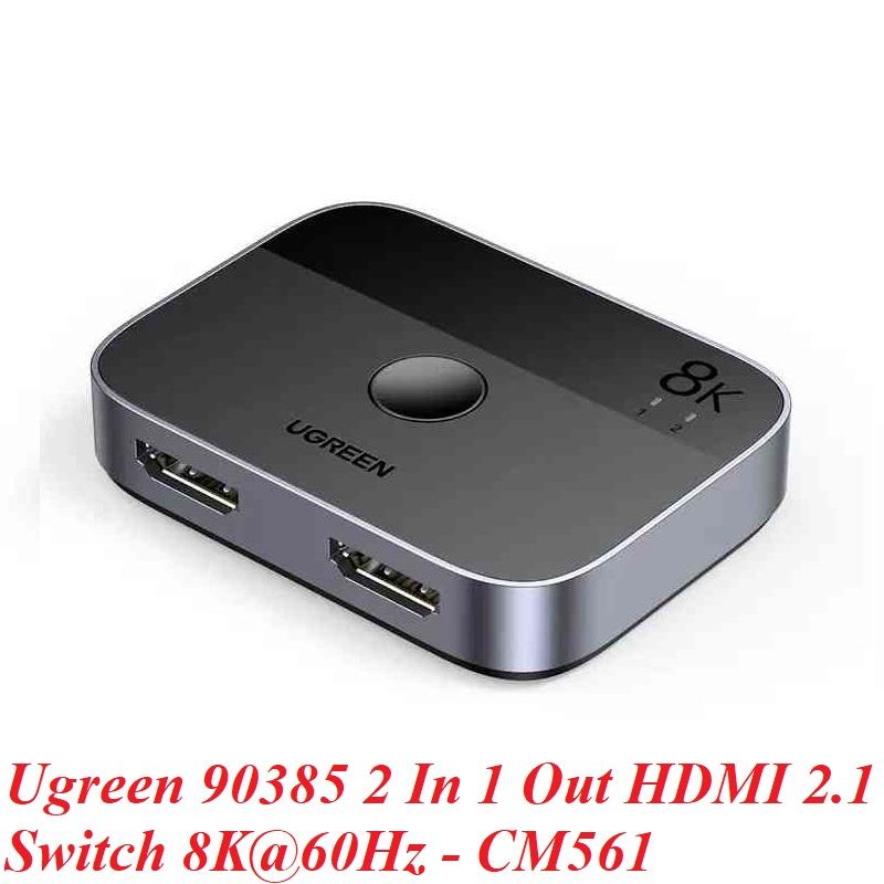 Ugreen UG90385CM561TK 8k@60Hz Bộ gộp HDMI 2 vào 1 ra chuẩn HDMI 2.1 - HÀNG CHÍNH HÃNG