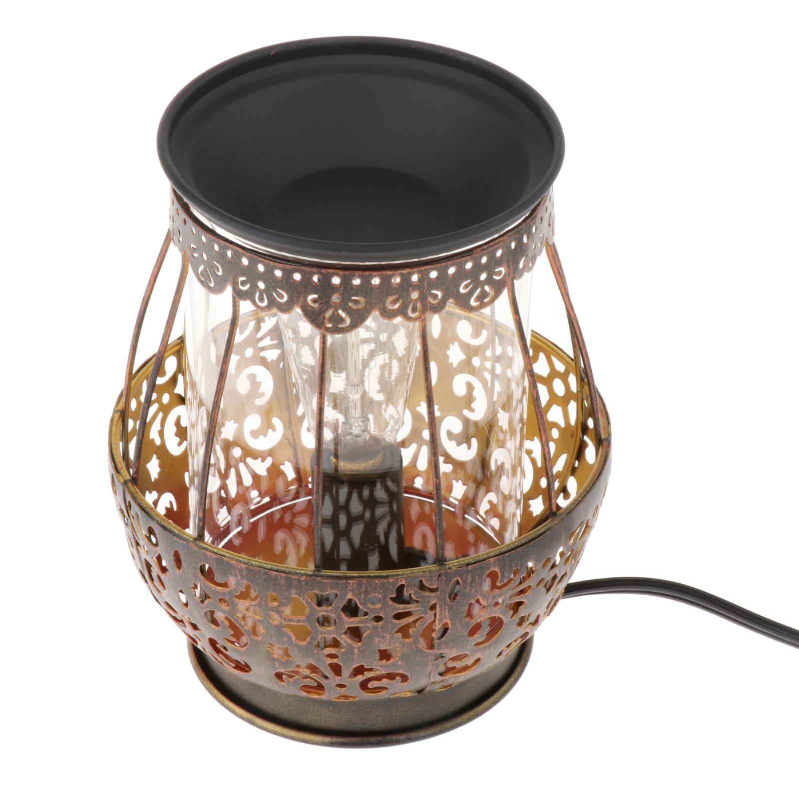 Electric Melt Warmer, Metal Candle Warmer Burner for Scented , Fragrance Warmer Melter with Bulb, Housewarming, Wedding, Birthday Gifts