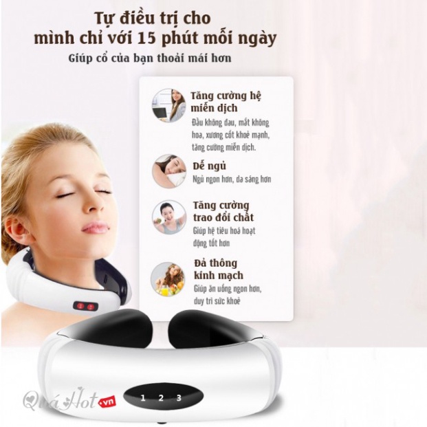 Máy Massage Cổ Vai Gáy Cao Cấp JP-708 Máy matxa công nghệ xung điện thông minh.