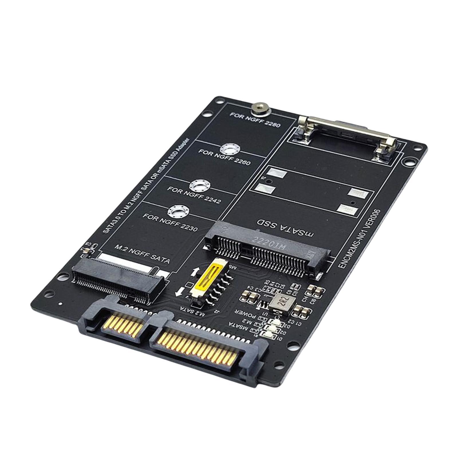 SATA22Pin Male to mSATA/M.2 Card Direct Replaces Spare Parts