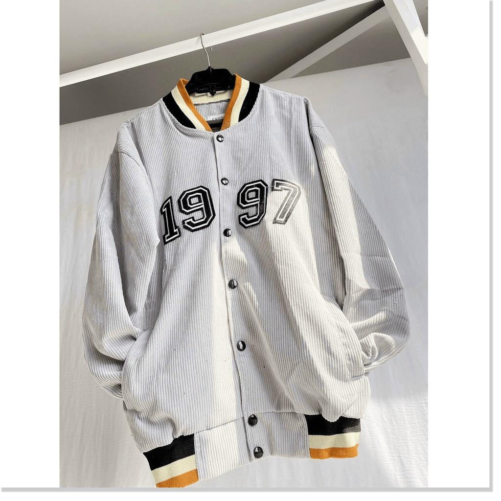 ÁO KHOÁC NHUNG NAM NỮ 1997 BOMBER UNISEX CHẤT LIỆU THOÁNG MÁT CHO MÙA HÈ KHÁNH AN FASHION