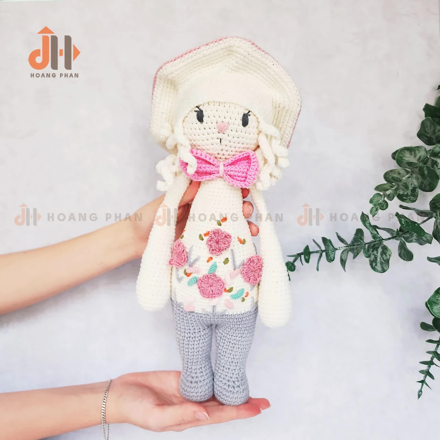 [Thú bông móc len] Sứa Kiri trắng tinh nghịch