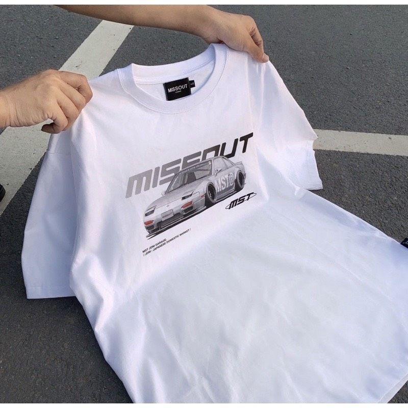Áo thun unisex tay lỡ MST GARAGE JDM || Hany shop
