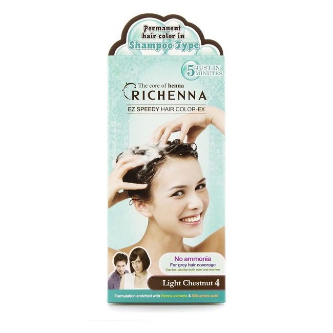 Thuốc Nhuộm Tóc Phủ Bạc Dạng Gội Rechenna EZ Speedy Hair Color-EX (60/60g)