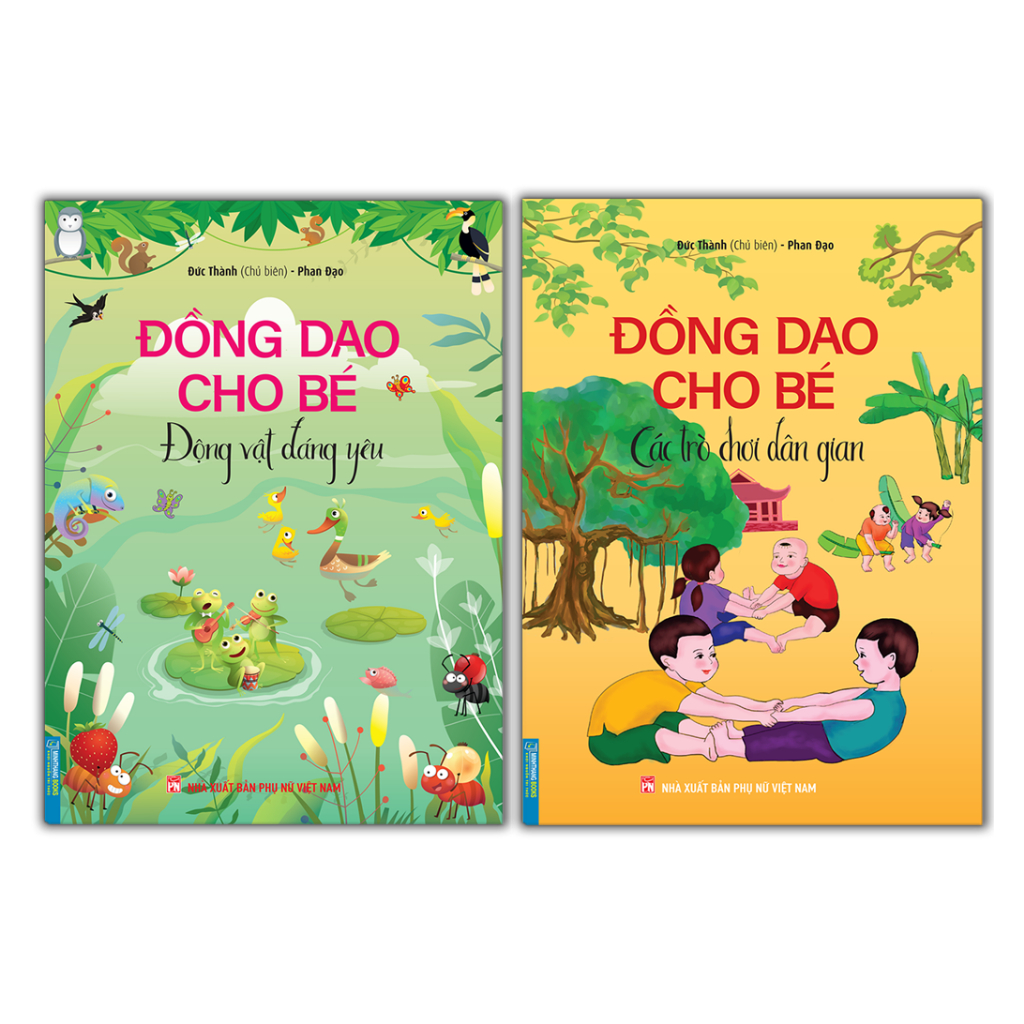 Sách - Combo 2c Đồng dao cho bé ( Các trò chơi dân gian + Động vật đáng yêu)