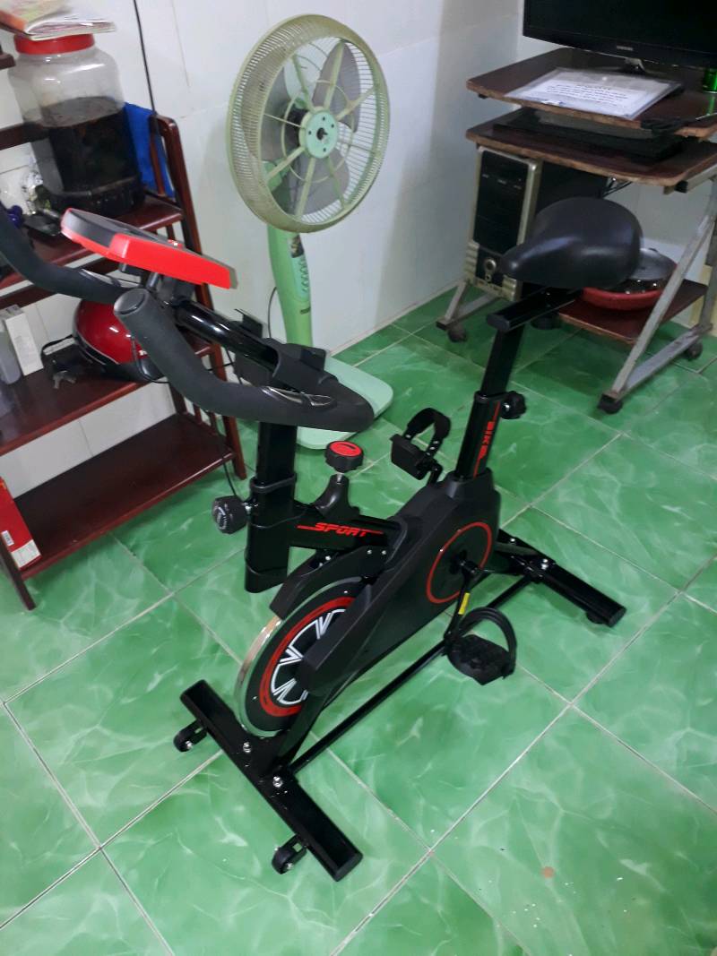 Xe đạp tập thể dục tại nhà HT007 - Xe đạp tập gym tại nhà HT007 chắc chắn, tiết kiệm không gian phù hợp với mọi lứa tuổi