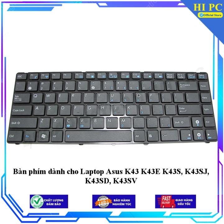 Bàn phím dành cho Laptop Asus K43 K43E K43S K43SJ K43SD K43SV - Hàng Nhập Khẩu