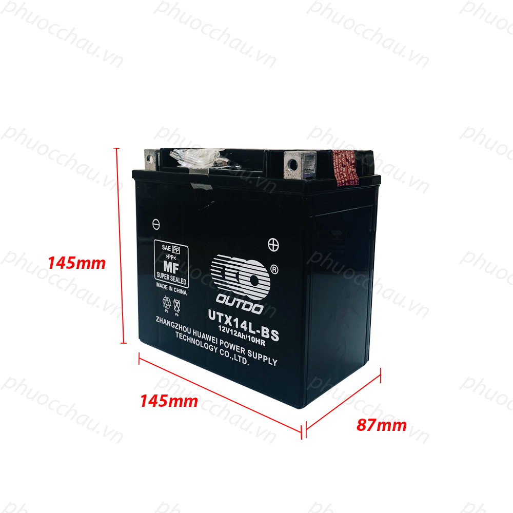 Bình ắc quy xe moto OUTDO UTX14