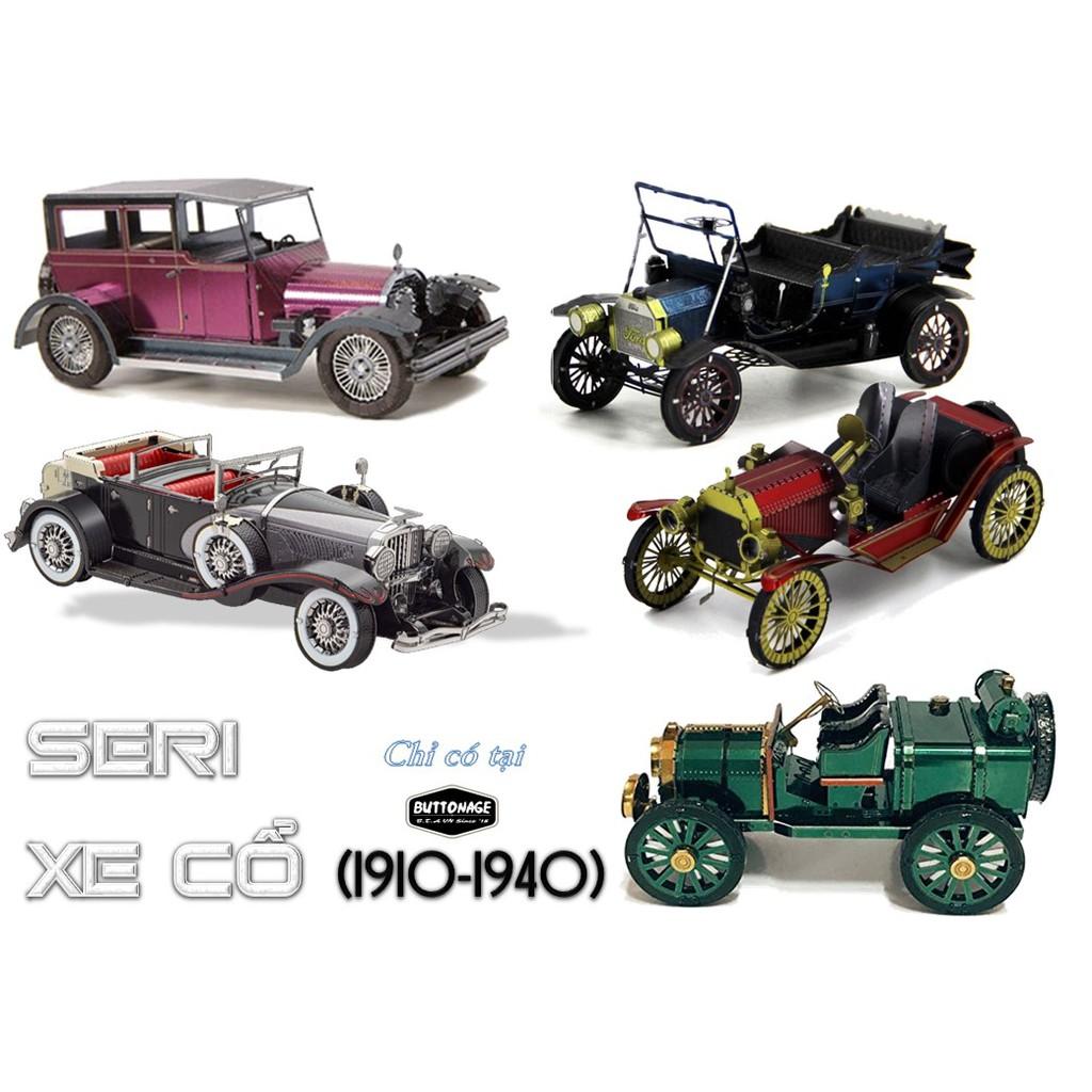 Mô Hình Lắp Ráp 3d Seri Xe Hơi Cổ 1910-1940
