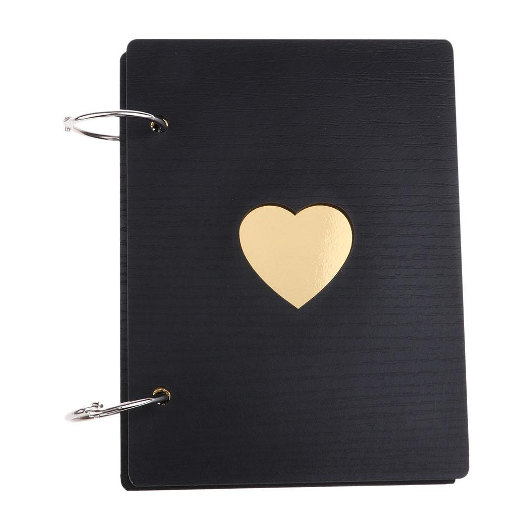 Wooden Scrapbook Photo Album Kraft Paper for Valentines Day Wedding