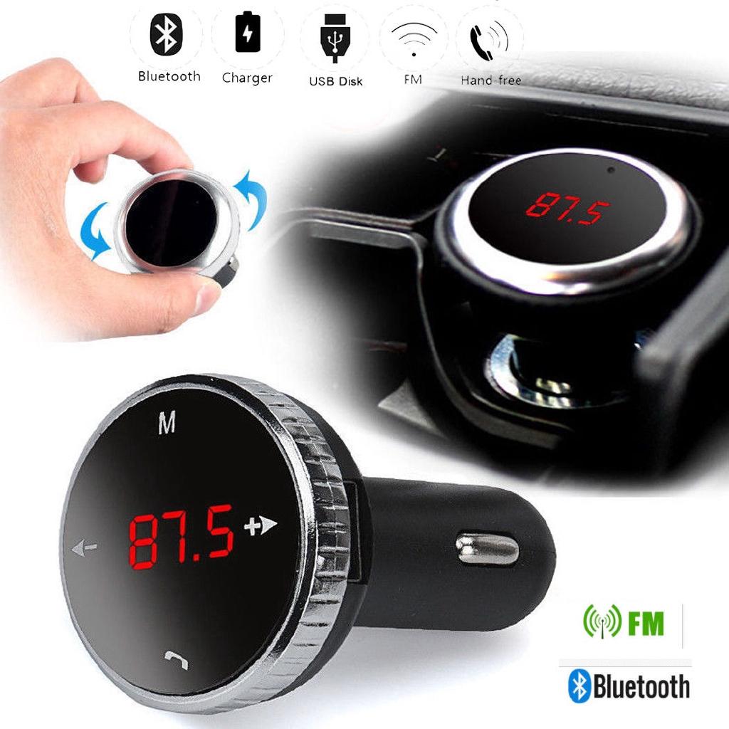 Bộ phát FM FM trong xe không dây Bộ điều hợp vô tuyến MP3 Bộ sạc xe hơi Bộ sạc USB