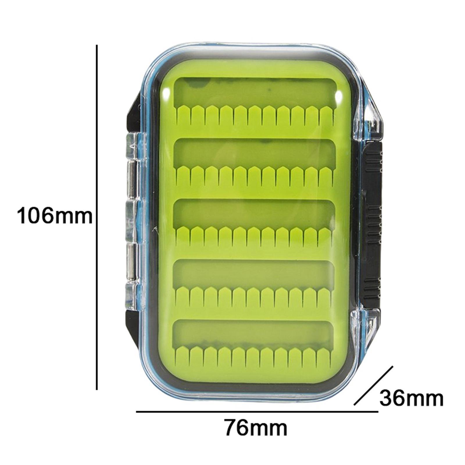 Silicone Fly Fishing Box Double Sided Streamer Flies Container Fishing Lure Hook Tackle Box