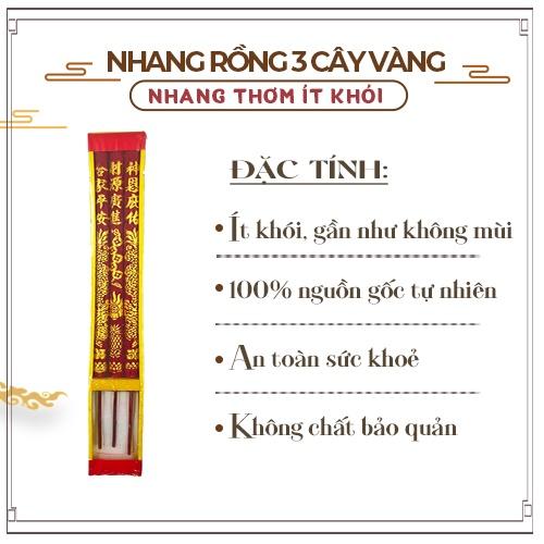 Nhang Rồng 3 Cây Vàng 4 Tấc Hàng Mã Thiên Lộc