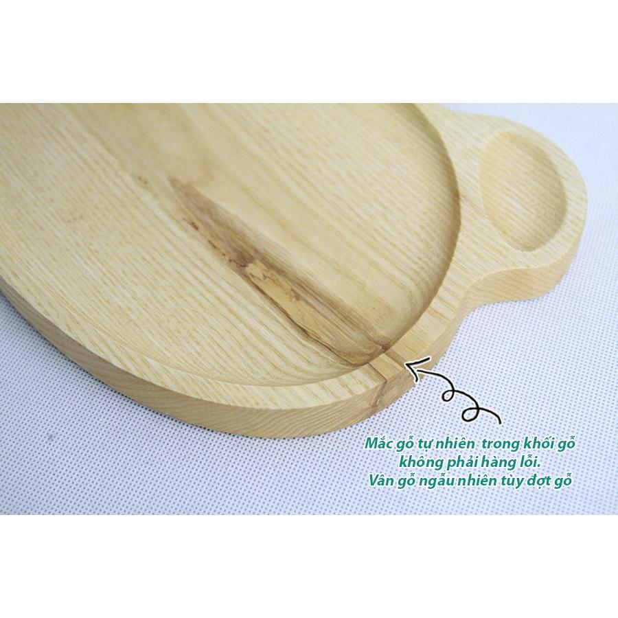 Dĩa gỗ hình mặt gấu xinh xắn DG-01