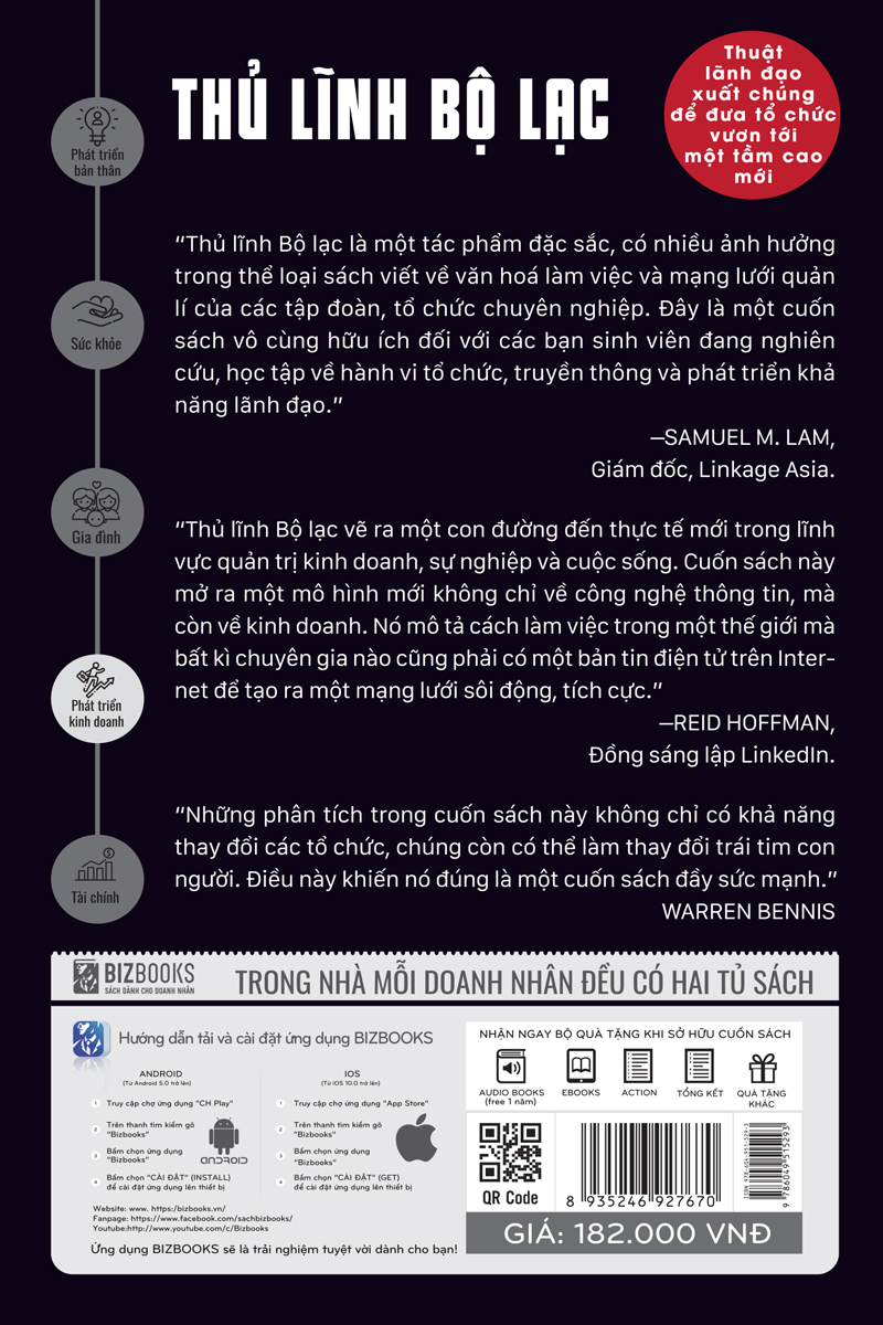 Bộ 2 cuốn:The Book Of Leadership - Dẫn Dắt Bản Thân, Đội Nhóm Và Tổ Chức Vươn Xa và Thủ Lĩnh Bộ Lạc – Thuật Lãnh Đạo Xuất Chúng Để Đưa Tổ Chức Vươn Tới Một Tầm Cao Mới TV