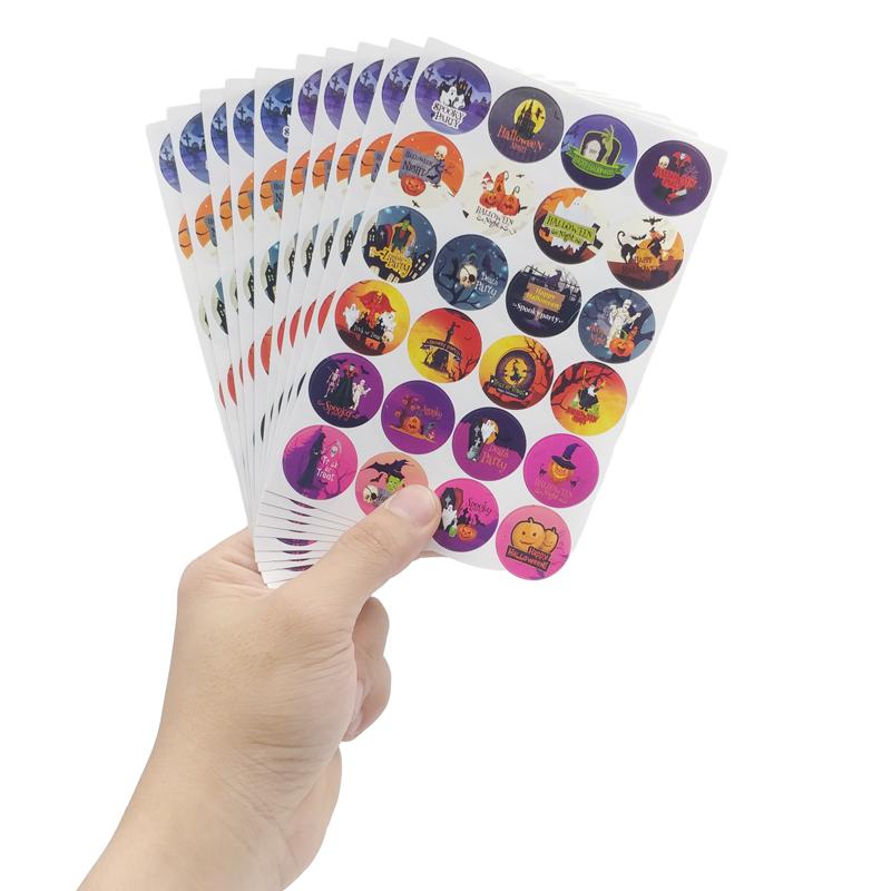 Bộ 240 Hình Sticker Cổ Động Halloween 02 - Teenage