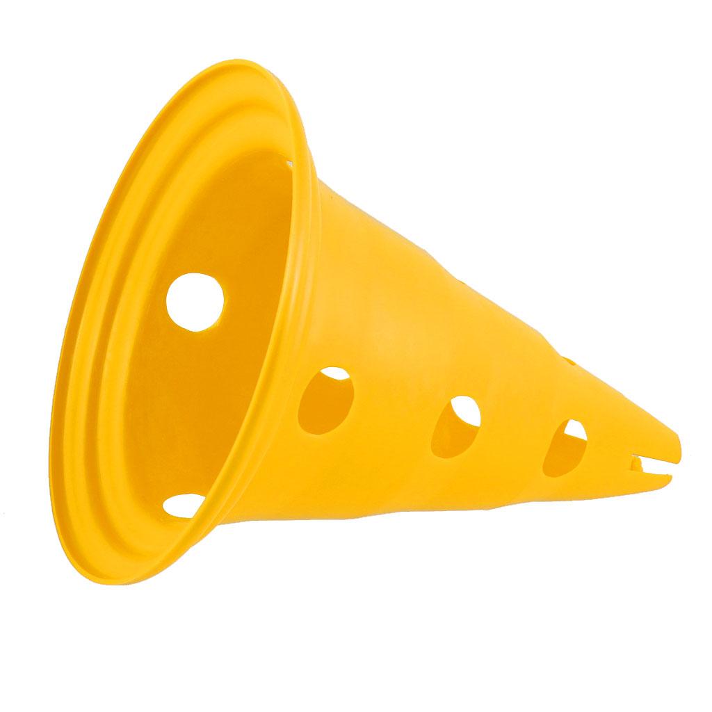 5pcs Sport Soccer Football Training Cone Traffic Safety Cones 30cm Yellow