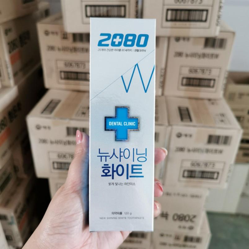 Kem đánh răng trắng răng 2080 Dental Clinic White Toothpast Hàn Quốc 120g