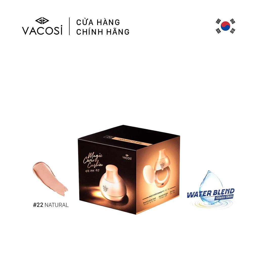 PHẤN NƯỚC CHE PHỦ CĂNG MIN VACOSI MAGIC COVER CUSHION SPF50++ TẶNG KÈM LÕI