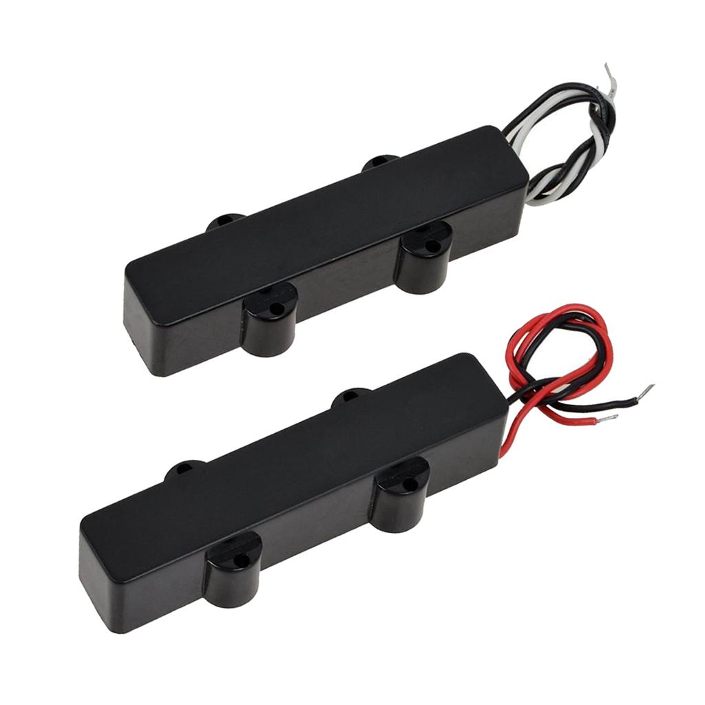 Jazz Bass 4 String Neck and Bridge Pickup Set for J Bass Pickups