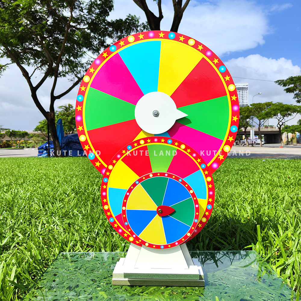 Vòng quay may mắn trúng thưởng size khủng 60 cm cao 90 mẫu 10 ô bán chạy nhất sự kiện có video thật