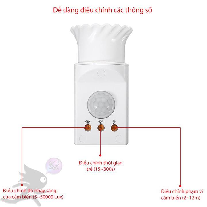 Đui đèn cảm biến hồng ngoại, ánh sáng JL-020 có thể cắm trực tiếp vào ổ cắm, tiết kiệm năng lượng