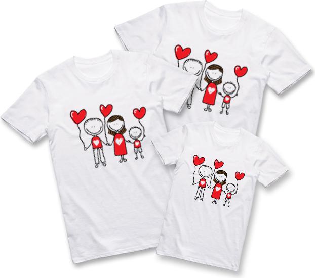 Áo Thun Gia Đình ATLAN Mã TKA31 Màu Trắng