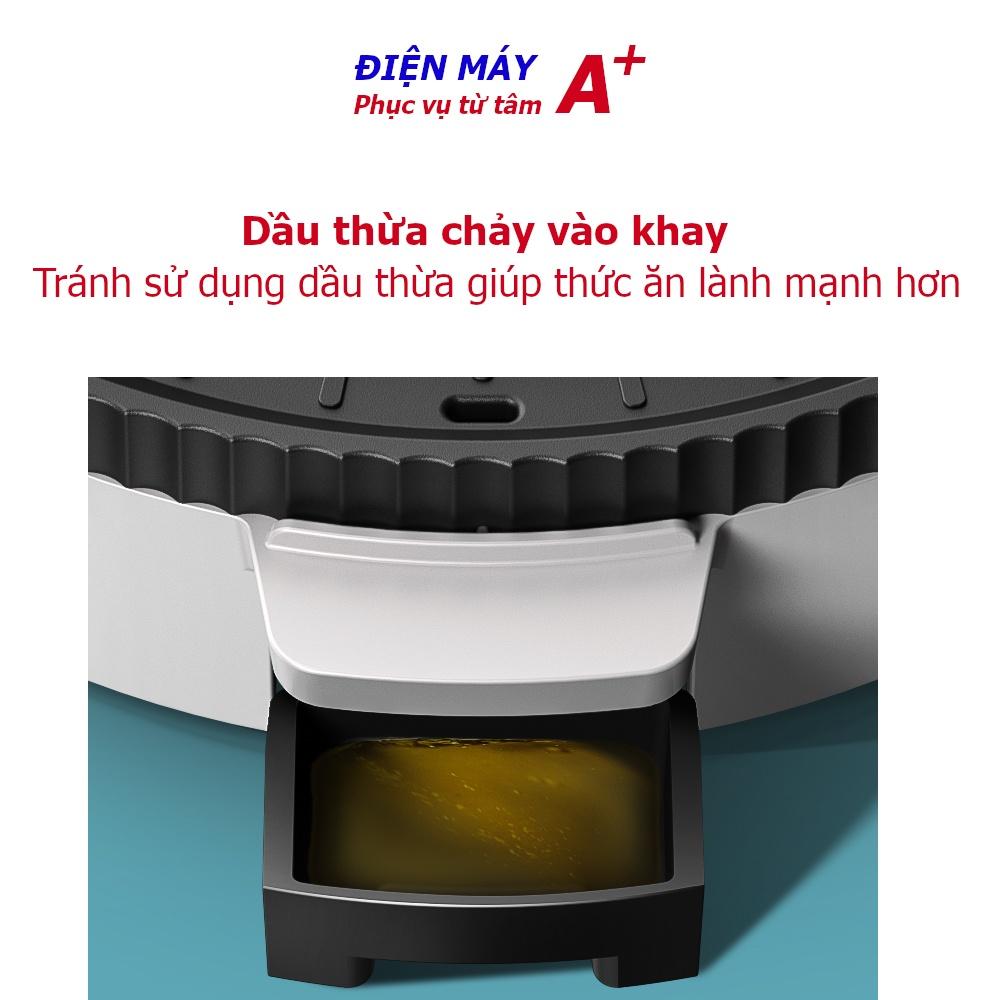 Bếp nướng lẩu 2 in 1 công nghệ nhiệt 4D, chống dính kiểu lá sen, không khói dầu