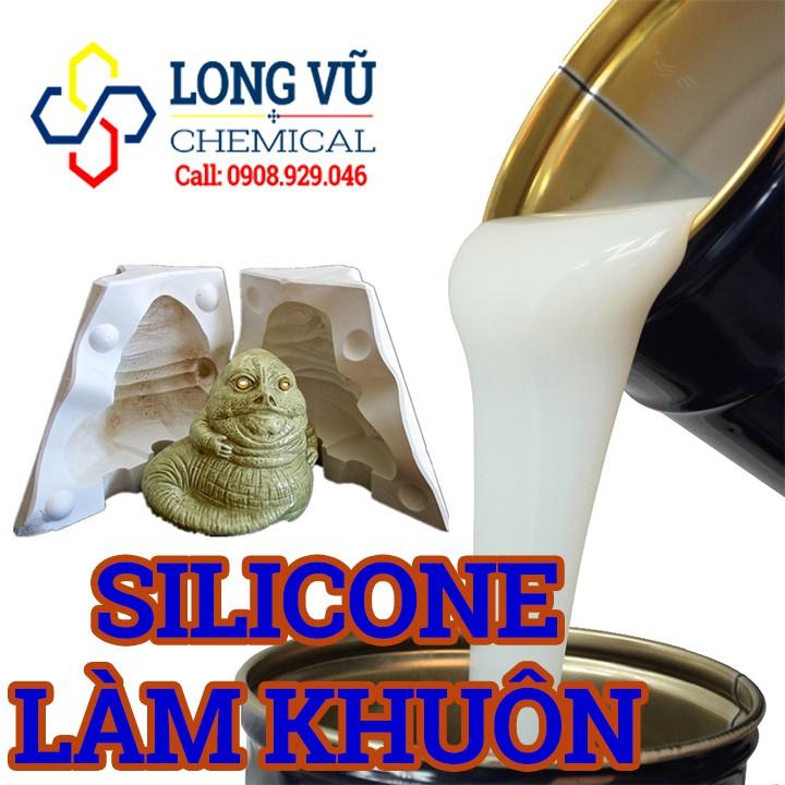 SILICON LÀM KHUÔN ĐÚC CHẬU CẢNH, XI MĂNG, TƯỢNG - LỎNG, DẺO, KHÁNG XÉ TỐT, ĐỘ BỀN CAO - TẶNG KÈM XÚC TÁC