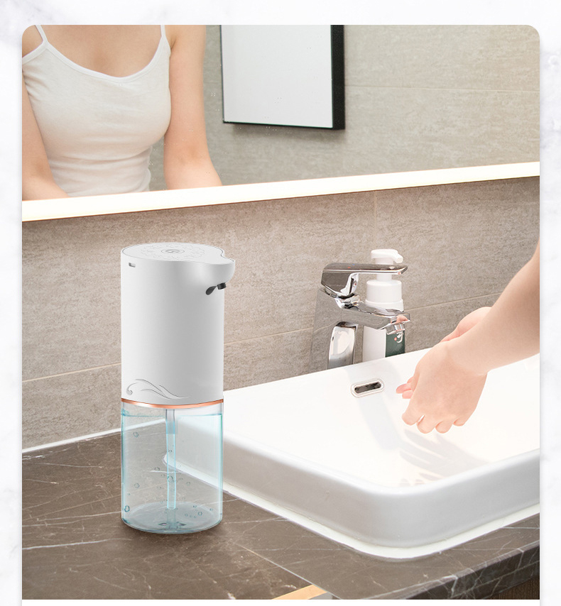 Máy rửa tay cảm biến máy rửa tay tạo bọt tự độn Dùng Pin Tiện Lợi Tránh Tiếp Xúc, Máy Nhả Xà Phòng