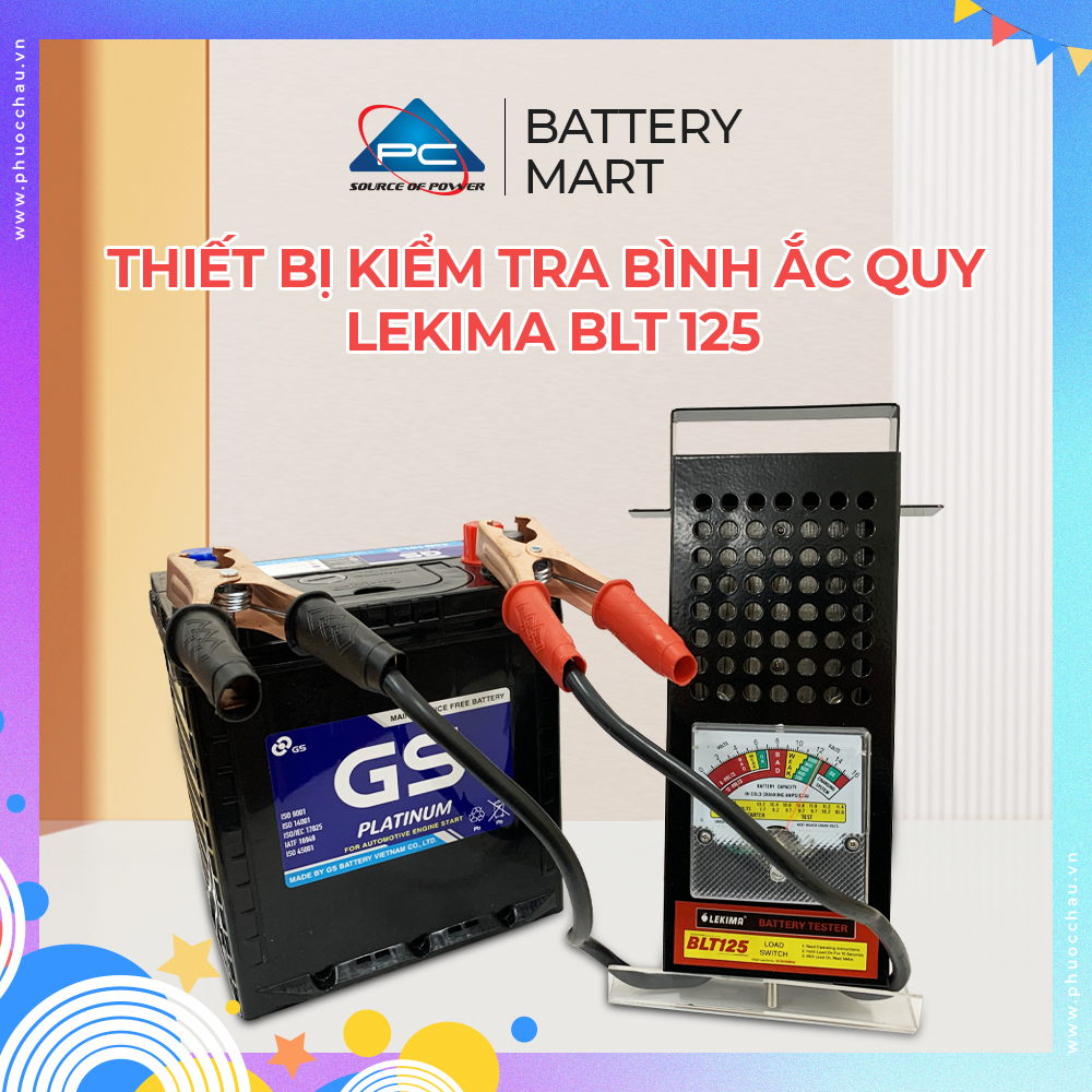 Máy Đo Ắc Quy, Thiết Bị Kiểm Tra Ắc Quy BLT125, Đồng Hồ Cơ