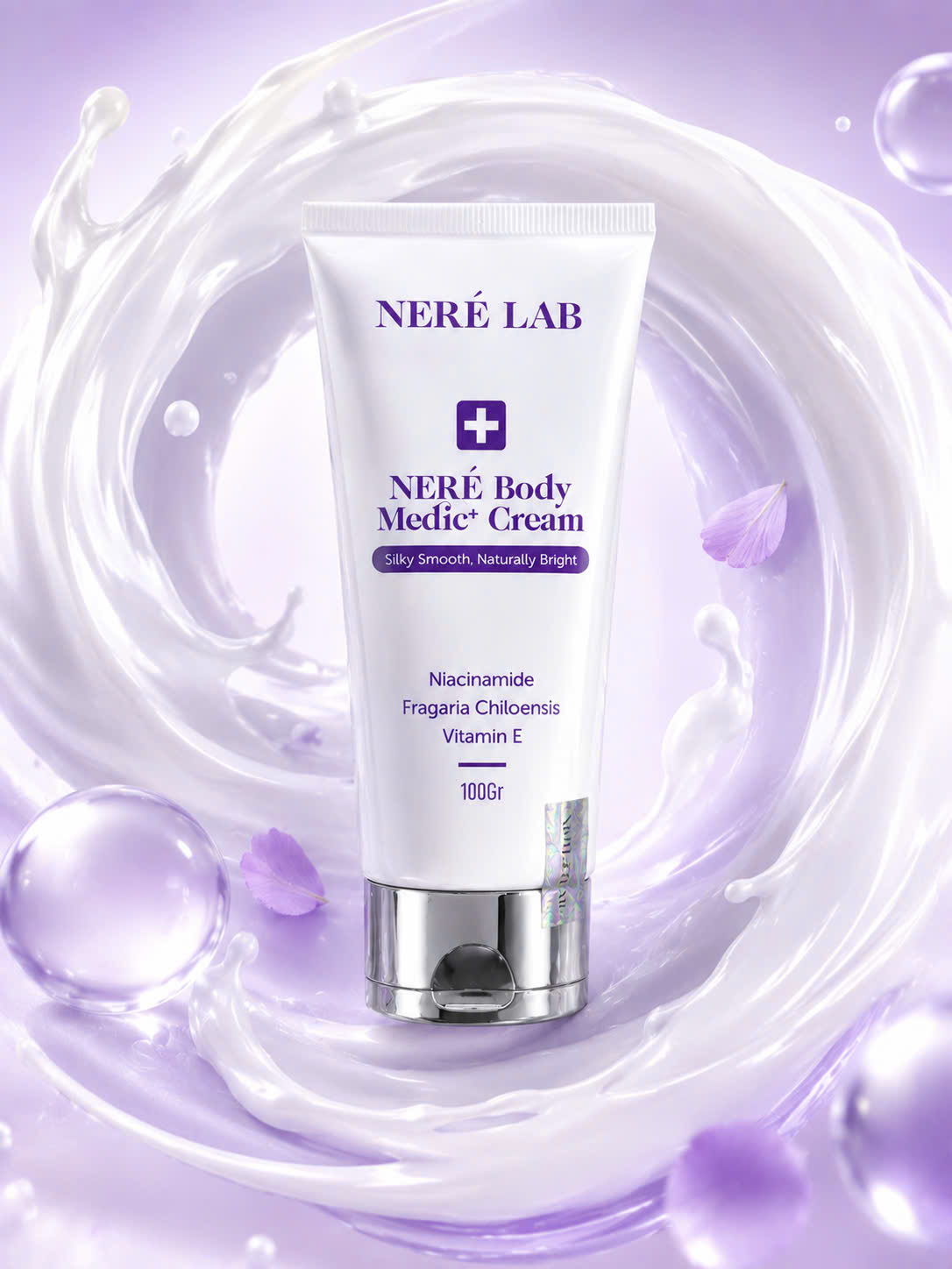 Kem Dưỡng Thể Neré Body Medic+ Cream 100g - Dưỡng ẩm, Làm sáng, Giúp da mềm mịn