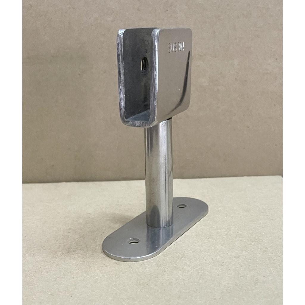 Tay kẹp kính trên - kẹp kính tay vịn inox Cầu thang & trụ lan can inox không cần khoan kính