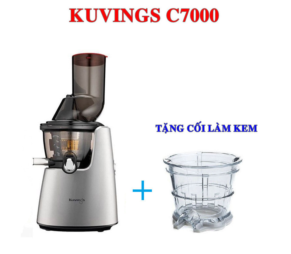 Máy ép trái cây Kuvings C7000 (màu ngẫu nhiên) . Hàng chính hãng ( TẶNG CỐI LÀM KEM )