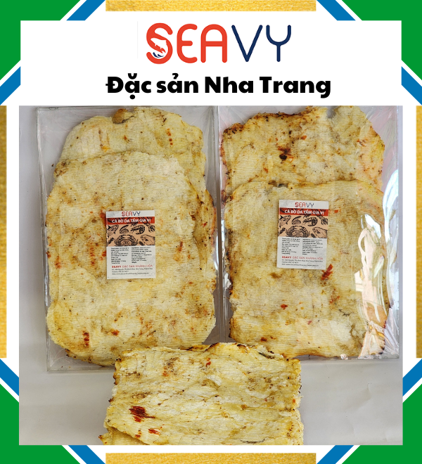 Đặc Sản Nha Trang - Cá Bò Da Tẩm Gia Vị Ăn Liền Seavy Gói 250G