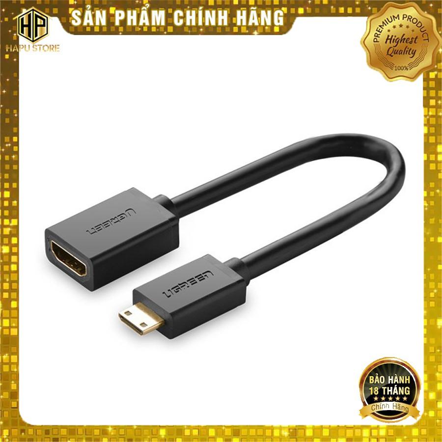 Cáp chuyển Mini HDMI to HDMI Ugreen 20137 dài 20cm chính hãng - Hàng Chính Hãng