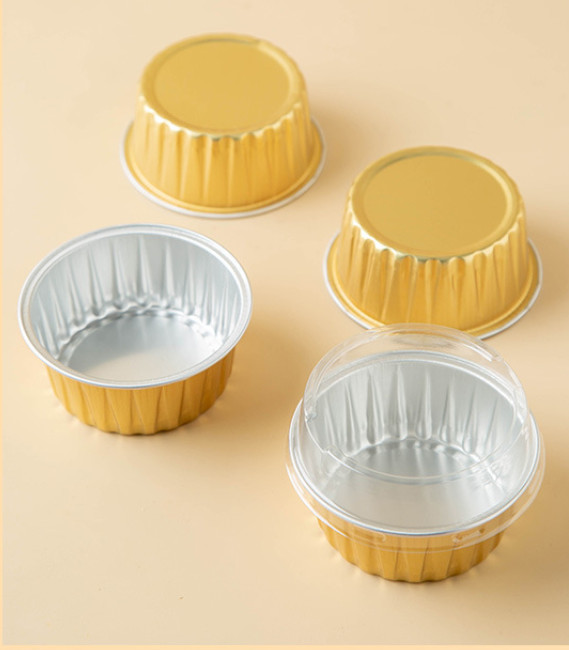 100 Hộp thiếc 125ml dùng nướng bánh flan - bông lan - bánh lạnh - chịu nhiệt được