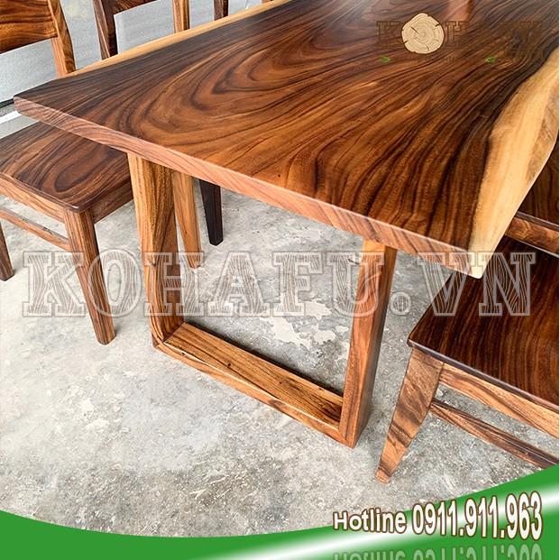 {KL20333} MẶT BÀN TỰ NHIÊN ME TÂY SIÊU VÂN GỖ