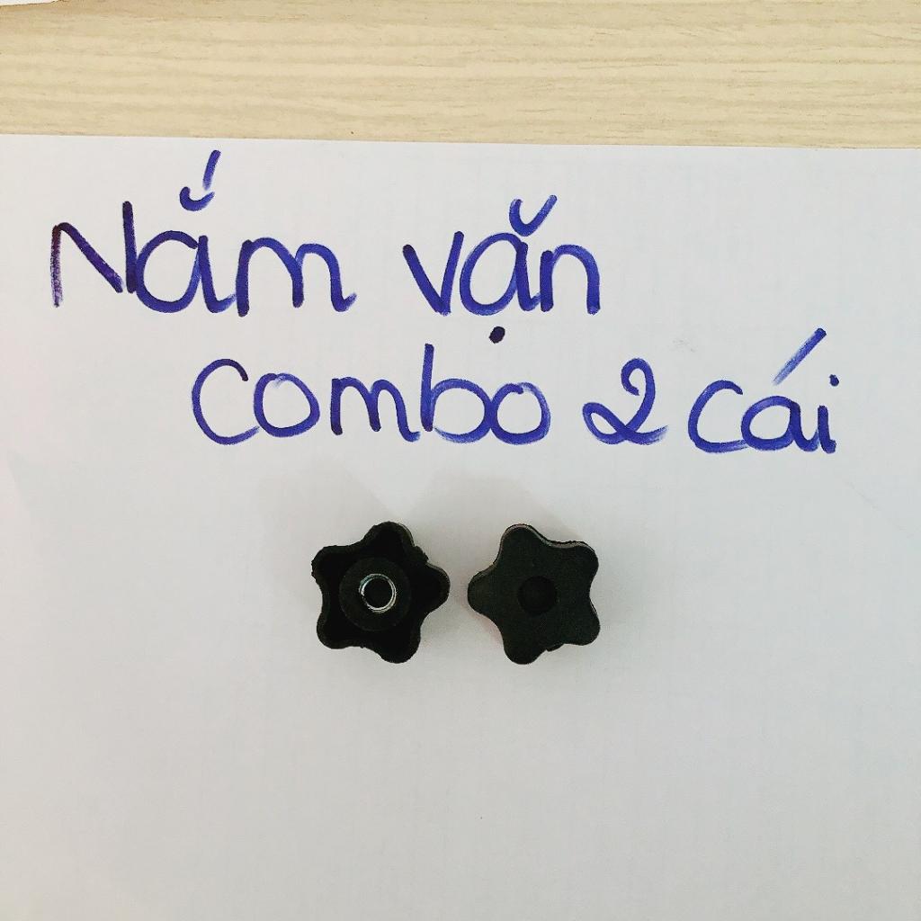 Núm vặn tay bông mai nhựa ren bằng thép