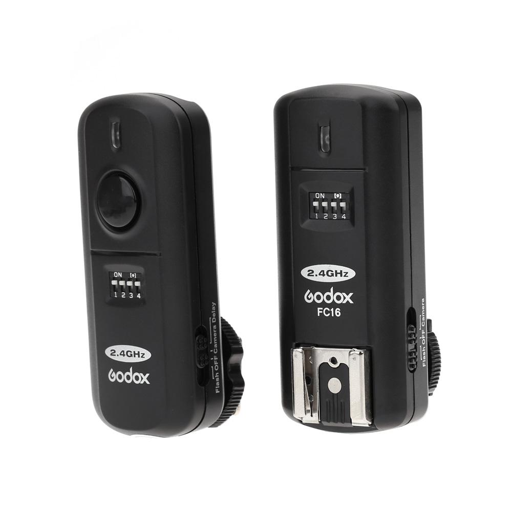 16 kênh Godox FC-16 2.4GHz Flash từ xa không dây Studio Strobe Trigger Shutter Thay thế cho Canon 5D 6D 7D 5D