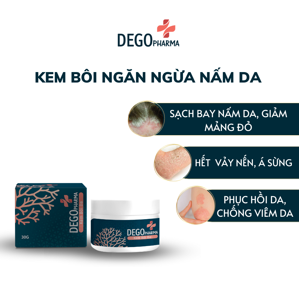 Kem bôi dứt điểm nấm da đầu, vảy nến, á sừng, eczema Dego Pharma