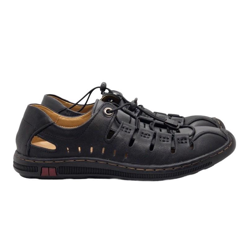 Giầy rọ nam mùa hè cao cấp siêu mềm thoáng Tomshoes, cam kết da thật 100%
