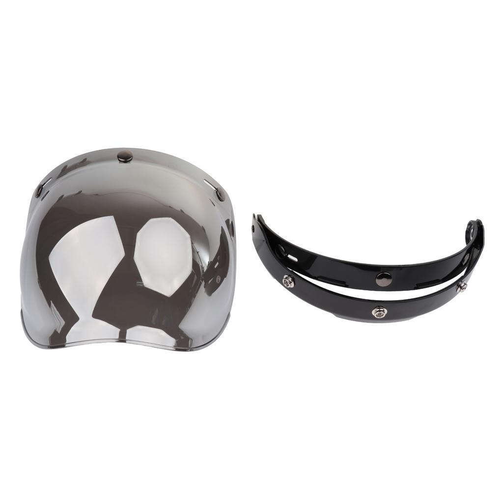Up 3-Snap Bubble Half/Open Face Visor Windshield