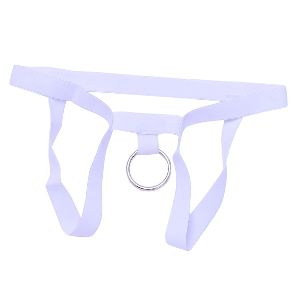 2Pcs Mens G-string Underwear Hollow Ring Pouch Jockstrap Thong Briefs