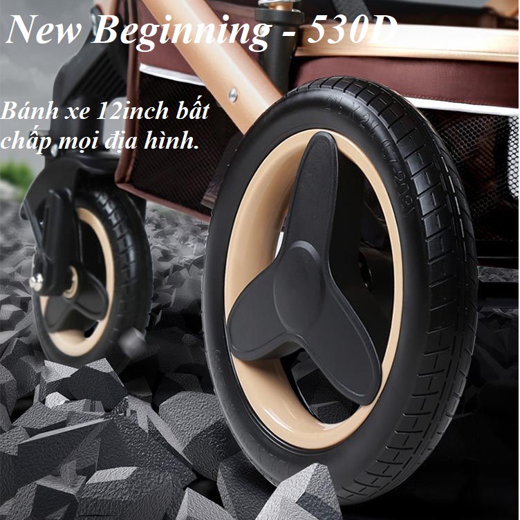 Luxury high quality  folding 3 in 1 baby stroller. / Xe đẩy em bé gấp gọn 3 trong 1 cao cấp