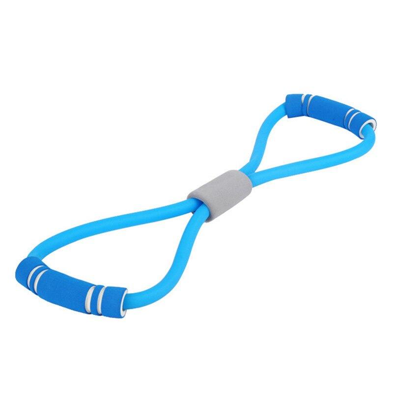 Yoga Gum Fitness Resistance 8 Word Chest Expander Rope Workout Muscle Fitness Rubber Elastic Bands for Sports Exercise